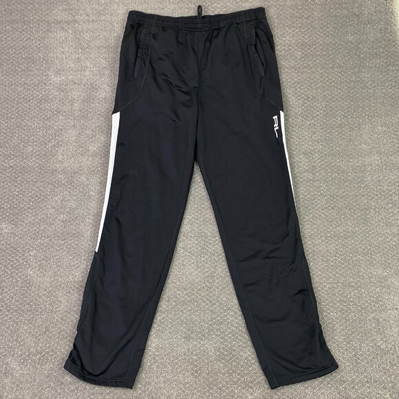 RLX Ralph Lauren Joggers Sweatpants Men's XXL Black Ankle Zip Gym Running Pants - Picture 2 of 16